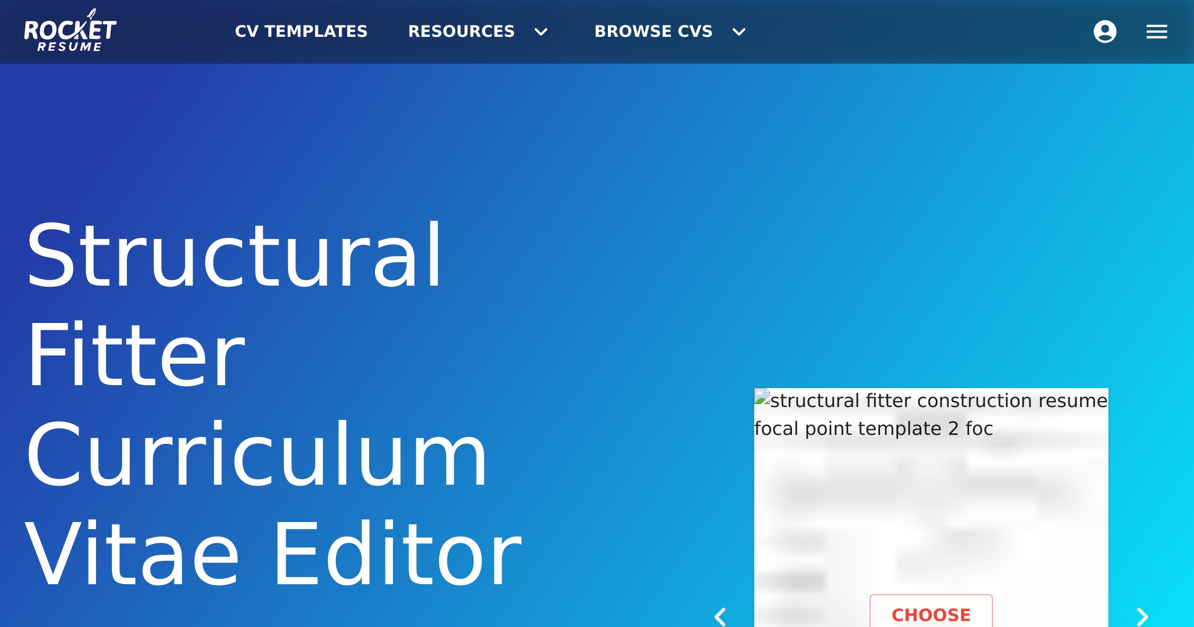 Structural Fitter Structural Fitter CV Editor | Rocket Resume