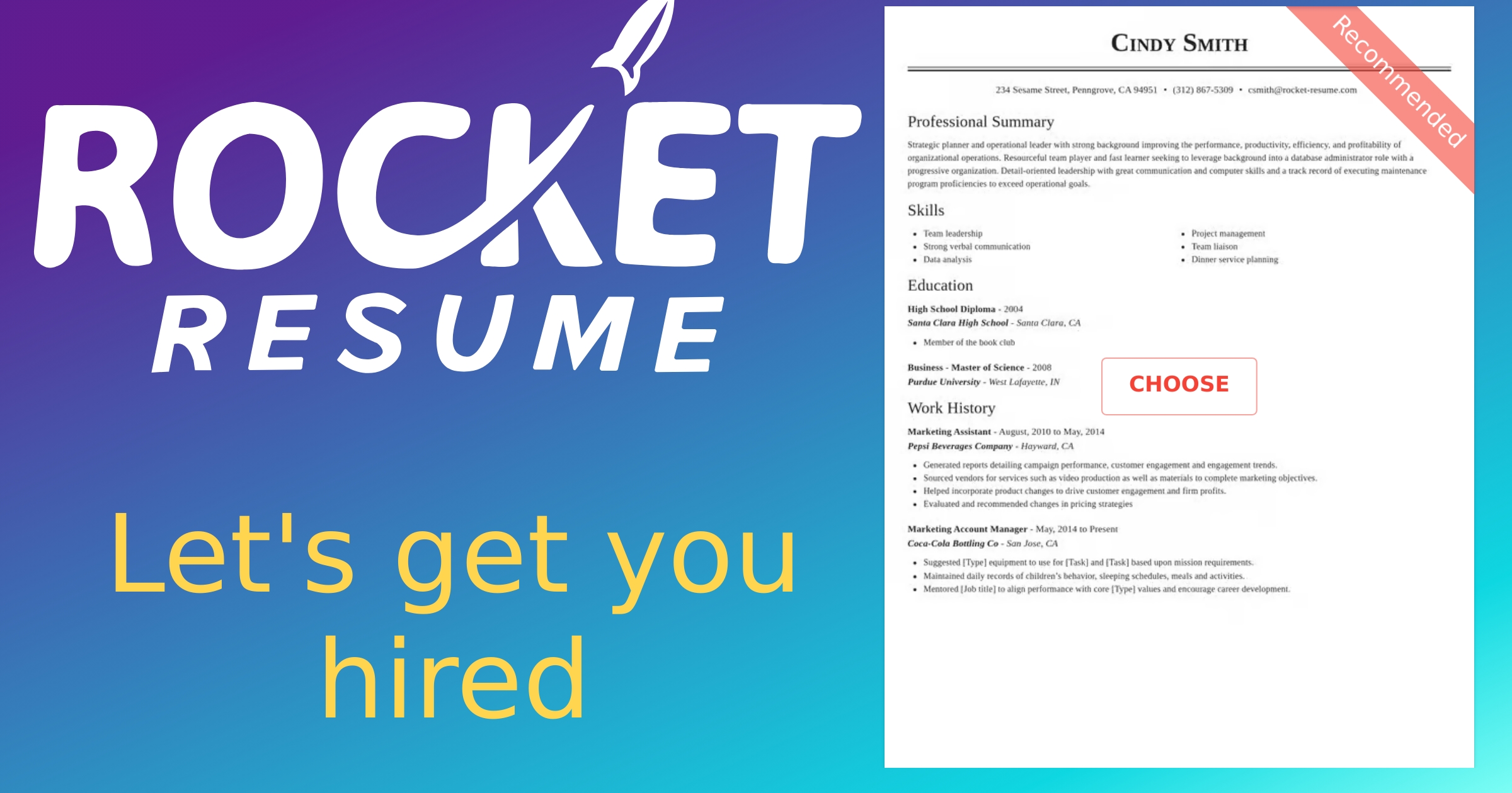 Grocery Bagger CV Generator | Rocket Resume