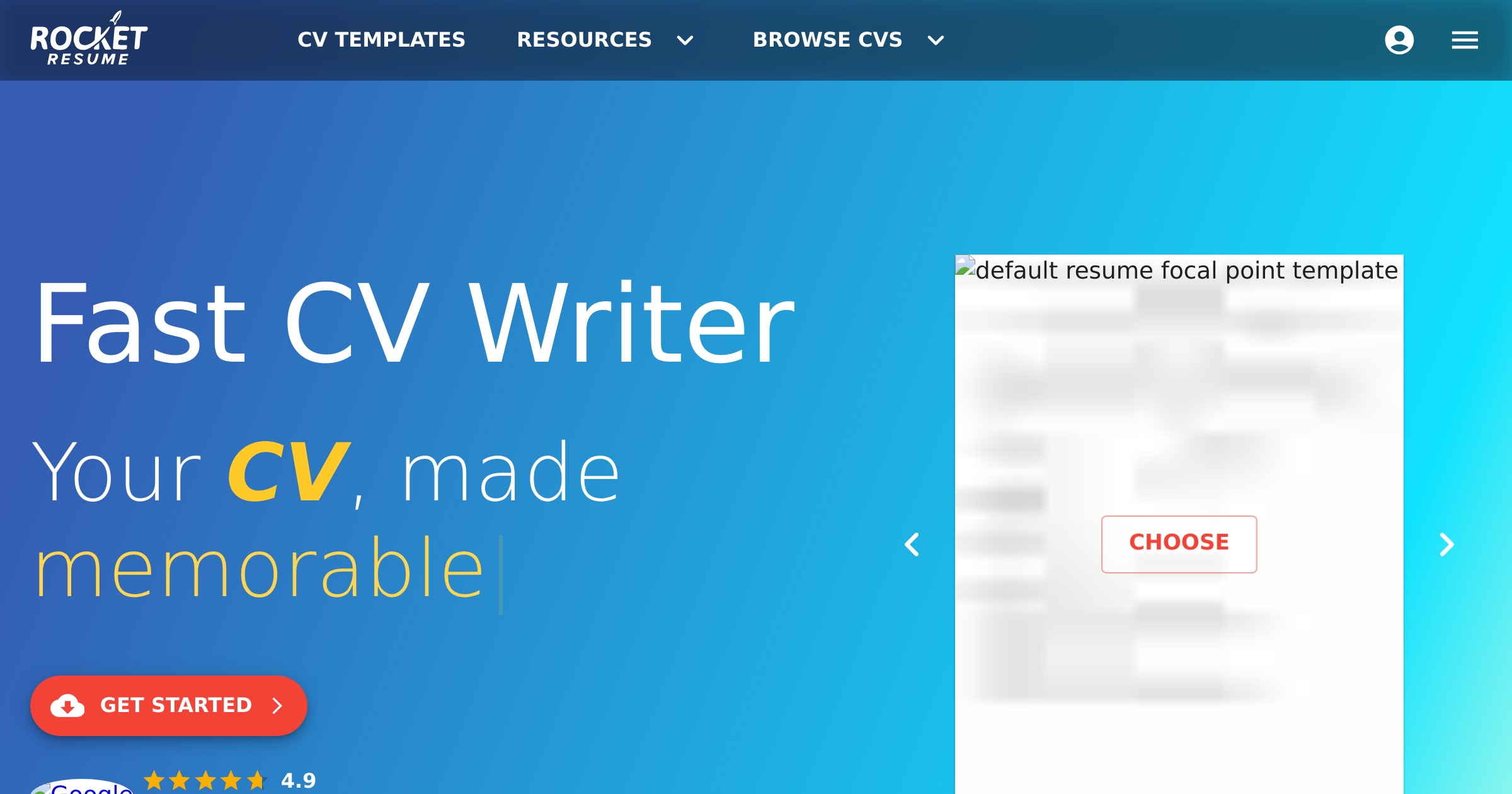 Cv Writer Write Your CV, Free Templates & Examples | Rocket Resume