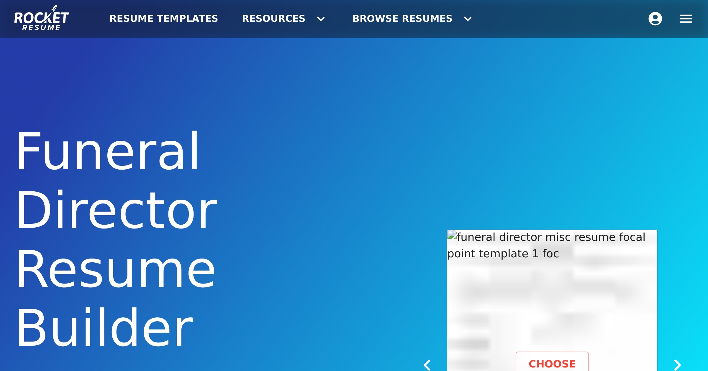 Funeral Director Resume Builder | Rocket Resume