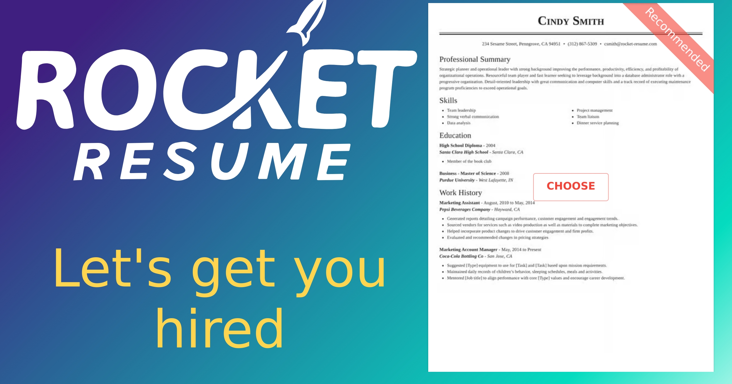 Prime Associate Resume Maker | Rocket Resume