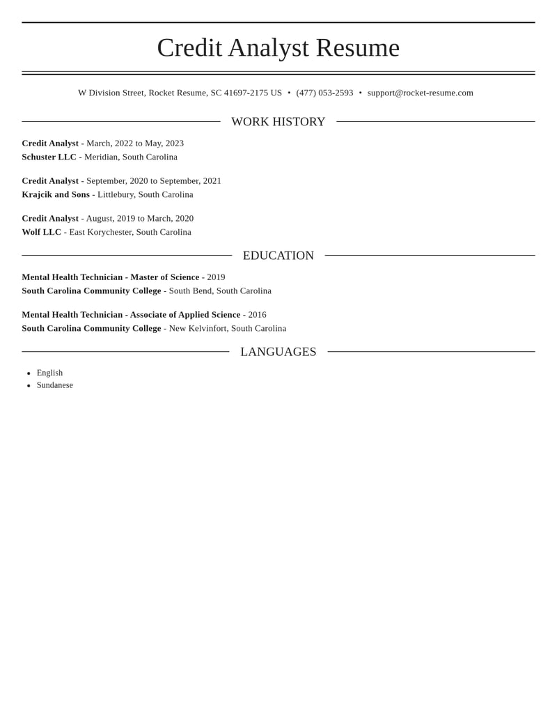 credit analyst accounting and finance resume elegant template 0 ele
