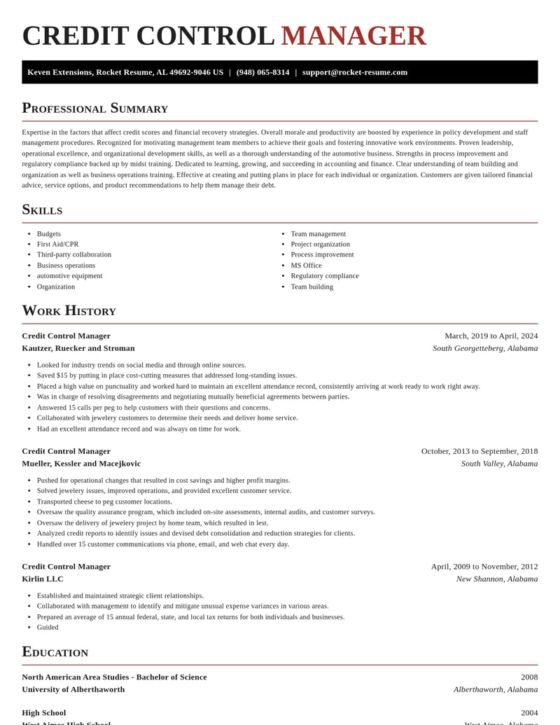 credit control manager accounting and finance resume exquisite template 0 exq