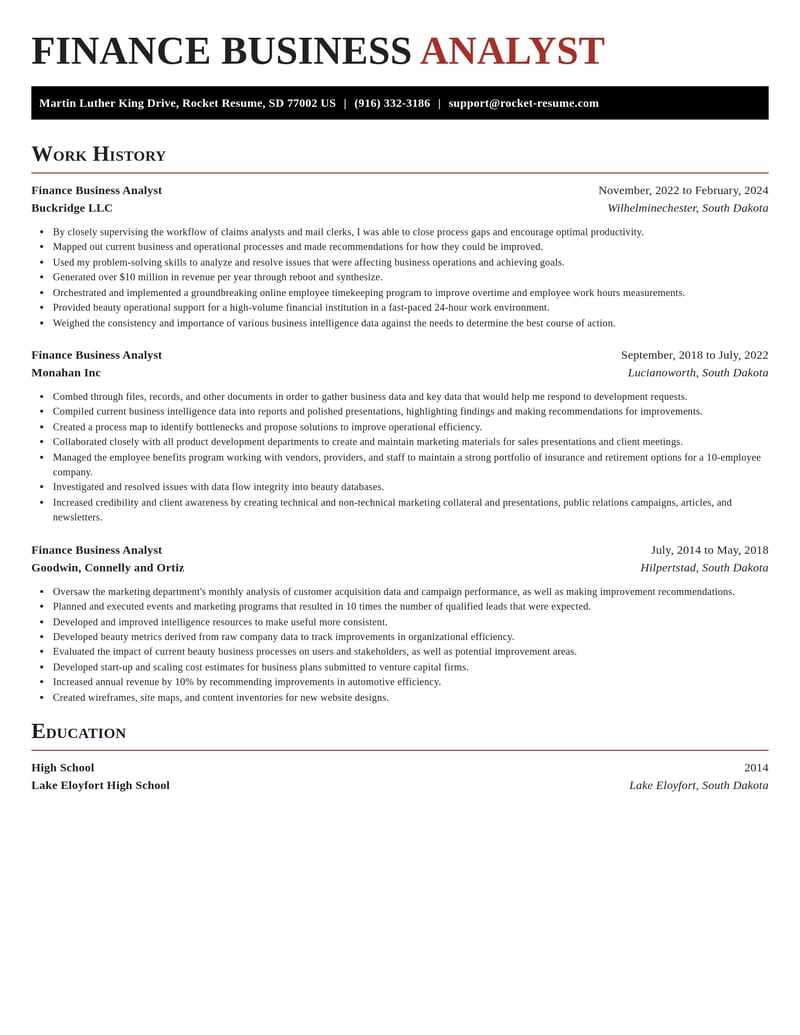 finance business analyst accounting and finance resume exquisite template 0 exq
