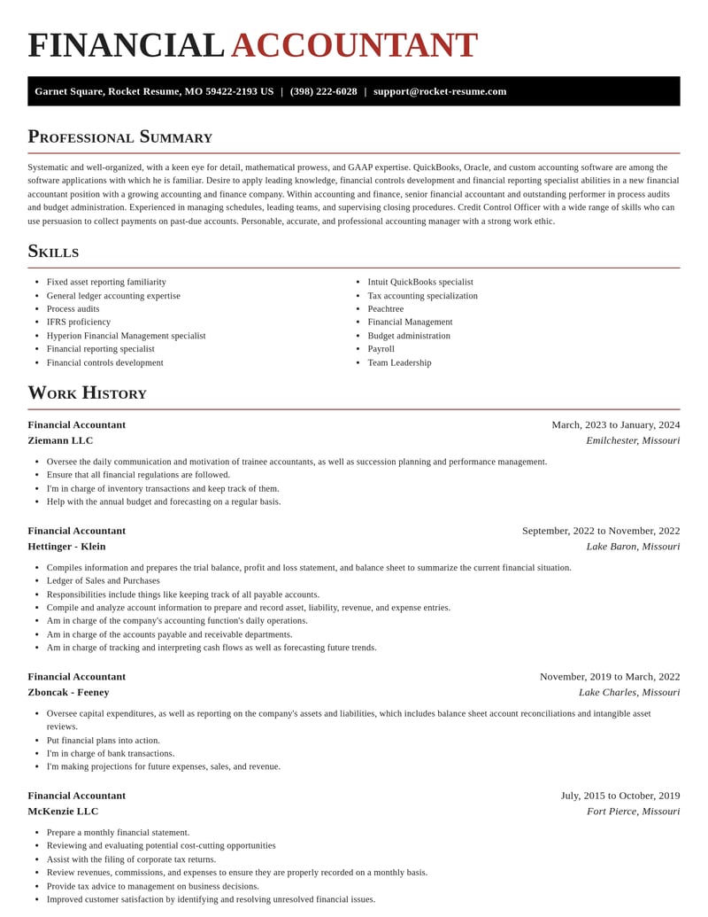 financial accountant accounting and finance resume exquisite template 0 exq