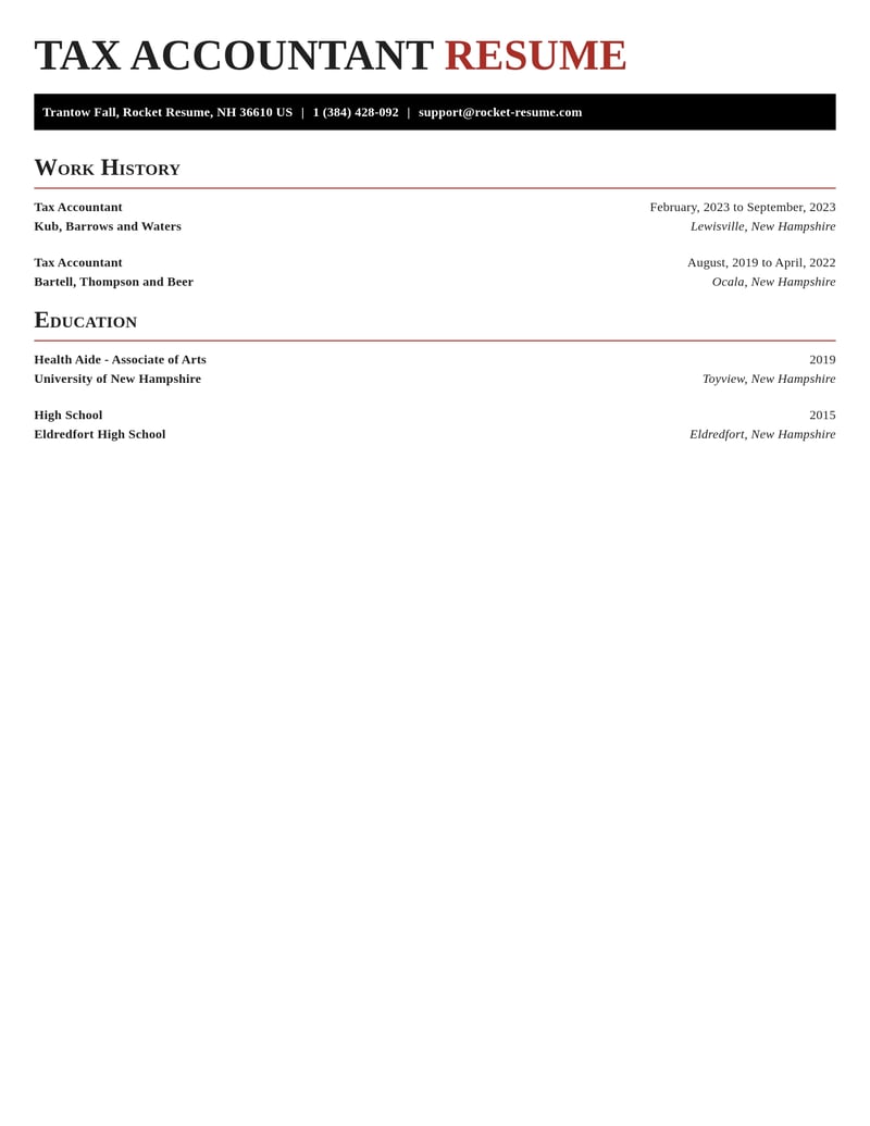 tax accountant accounting and finance resume exquisite template 1 exq