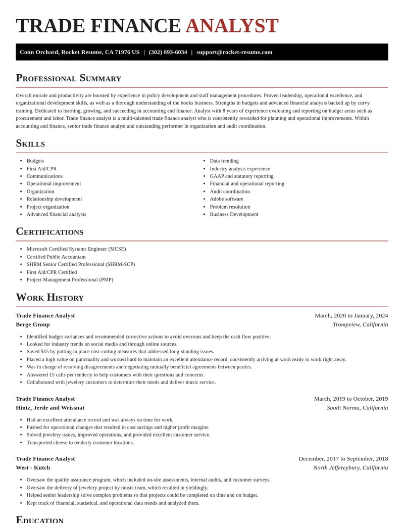 trade finance analyst accounting and finance resume exquisite template 0 exq