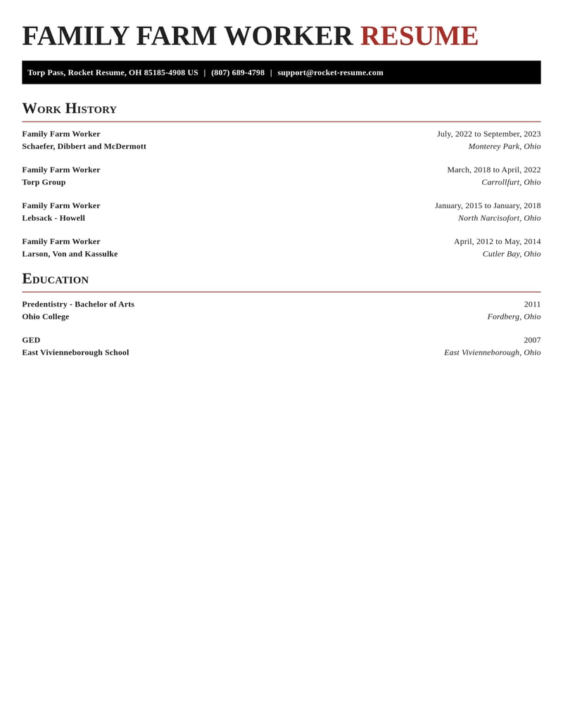 family farm worker agriculture and ranching resume exquisite template 2 exq