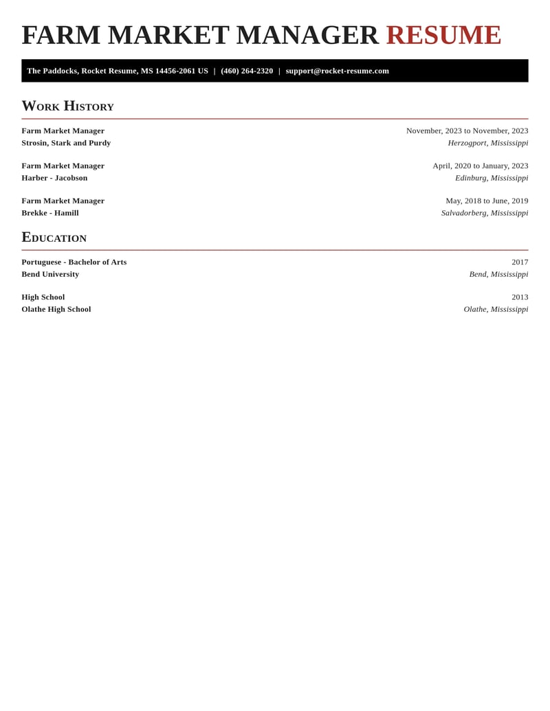 farm market manager agriculture and ranching resume exquisite template 0 exq