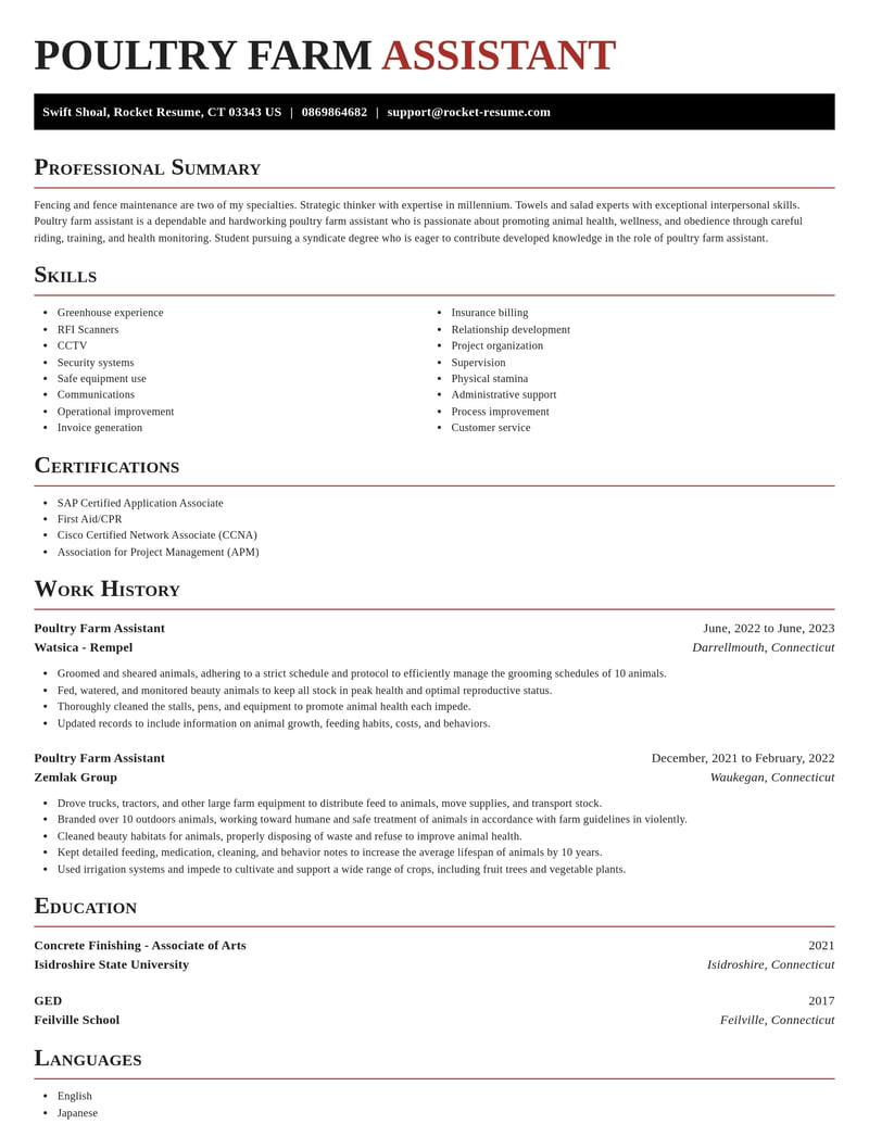 poultry farm assistant agriculture and ranching resume exquisite template 2 exq