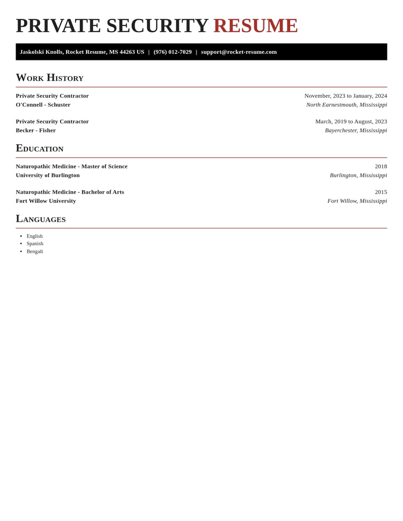 private security contractor agriculture and ranching resume exquisite template 1 exq
