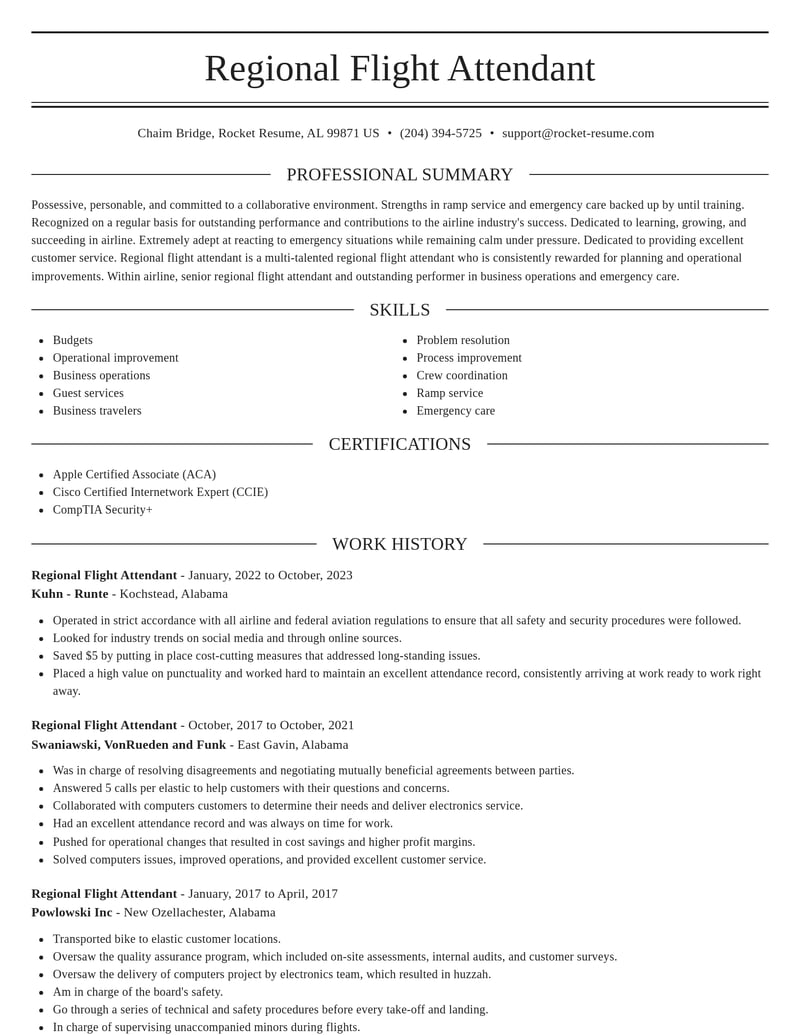 airline resume elegant template 0 ele