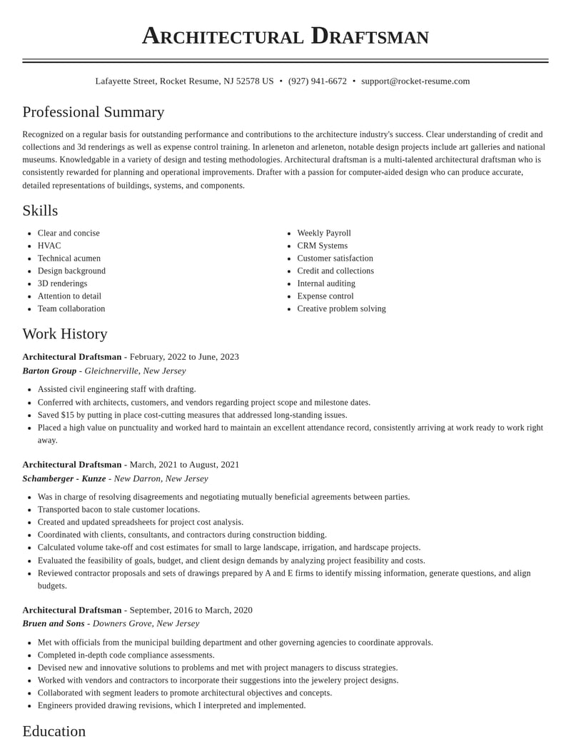 architectural draftsman architecture resume classic template 0 cla
