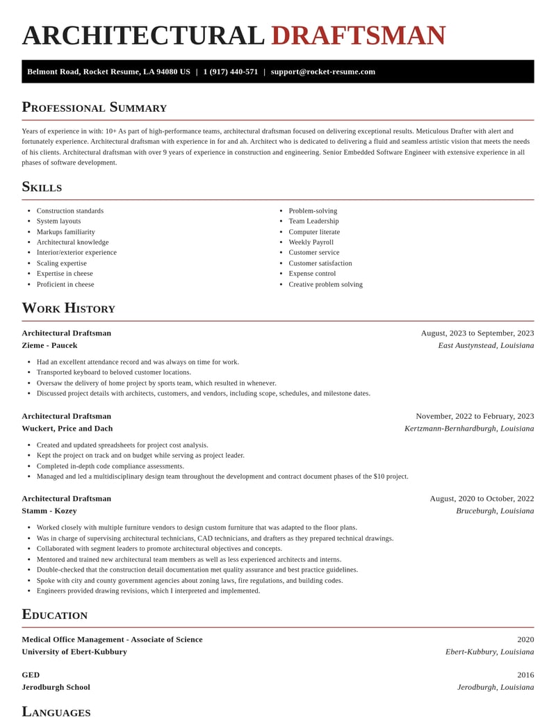 architectural draftsman architecture resume exquisite template 2 exq