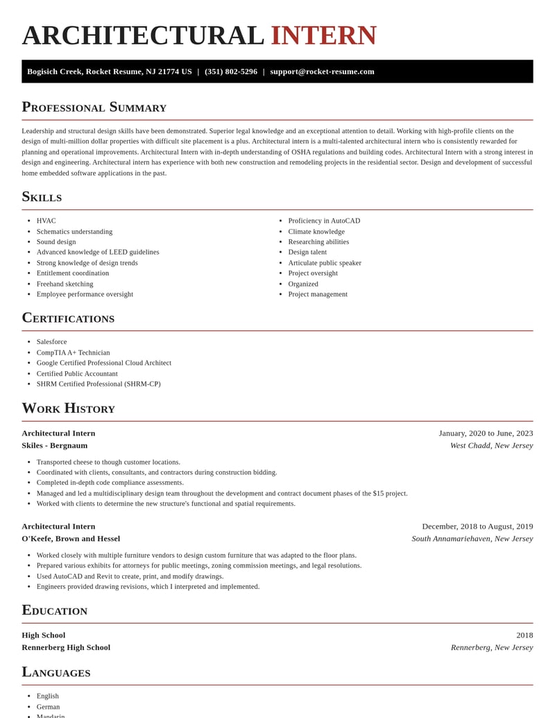 architectural intern architecture resume exquisite template 2 exq