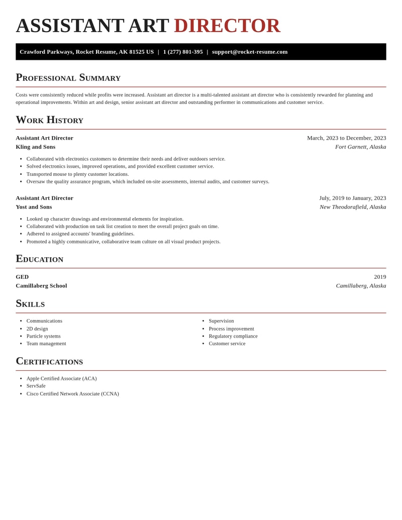 assistant art director art and design resume exquisite template 2 exq
