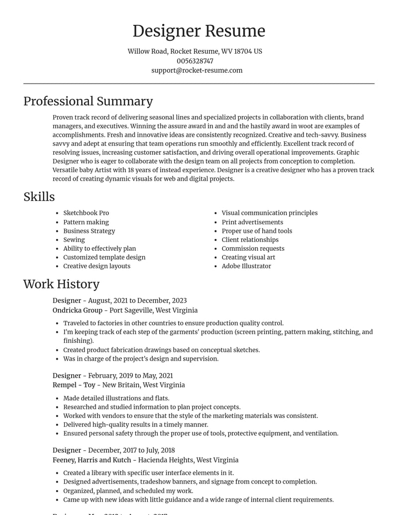 designer art and design resume focal point template 1 foc