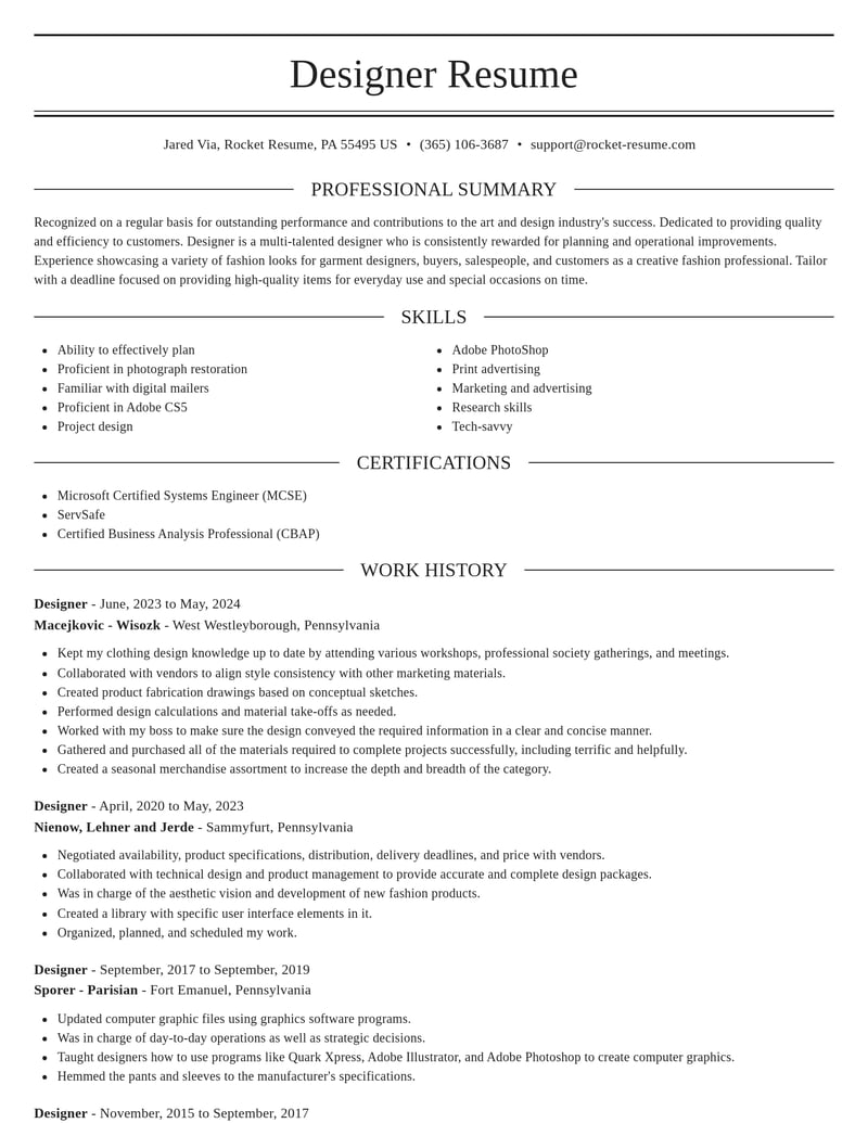 designer art and design resume elegant template 2 ele
