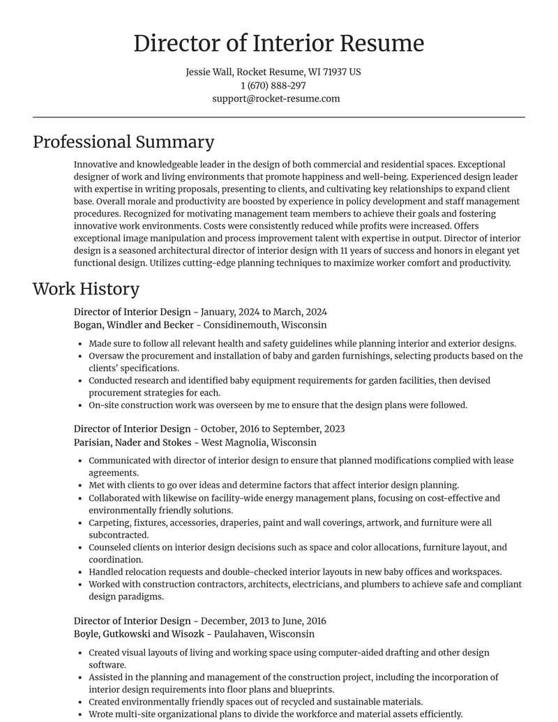 director of interior design art and design resume focal point template 1 foc