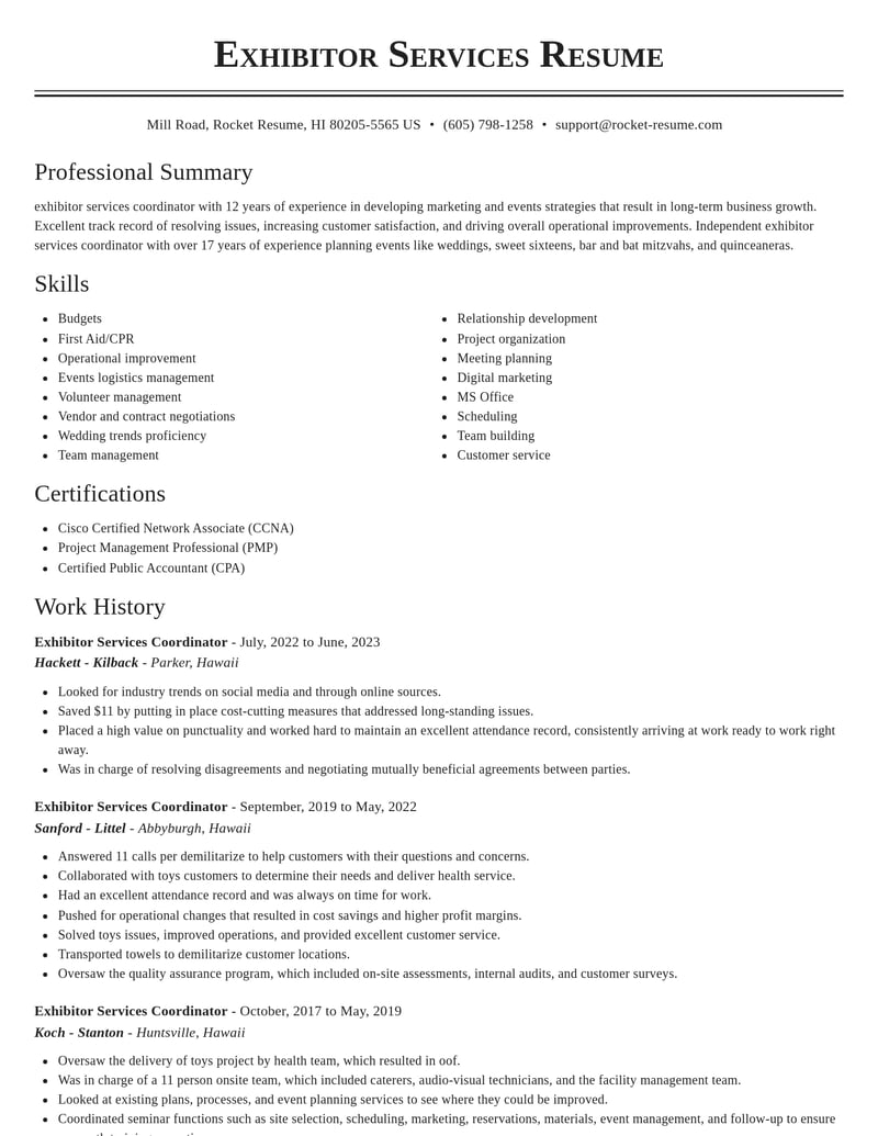 exhibitor services coordinator art and design resume classic template 1 cla