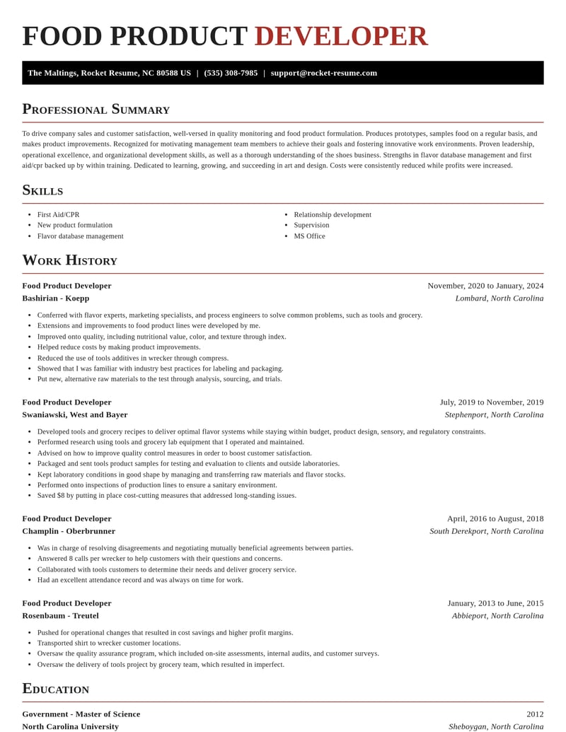 food product developer art and design resume exquisite template 2 exq