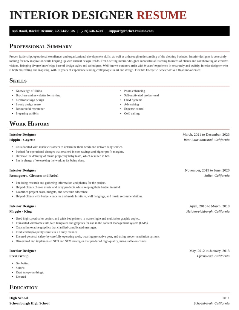 interior designer art and design resume exquisite template 2 exq