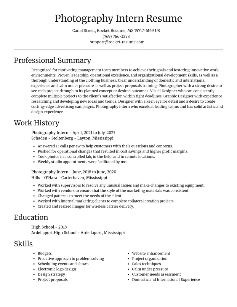 photography intern art and design resume focal point template 0 foc