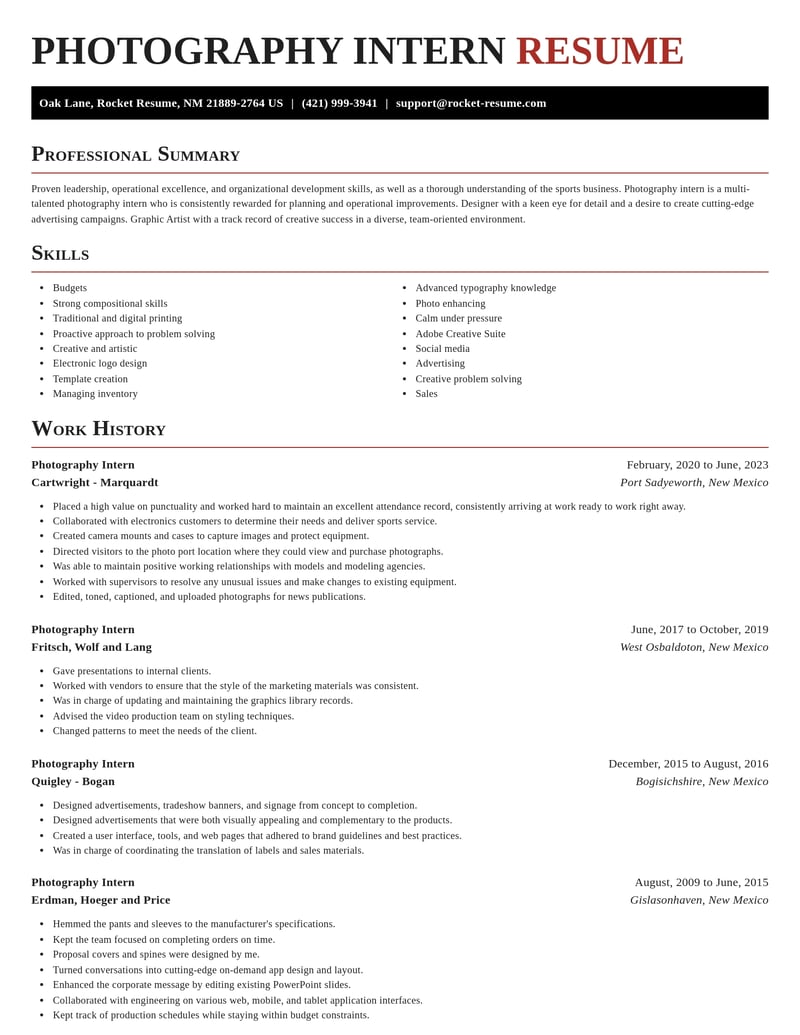 photography intern art and design resume exquisite template 2 exq