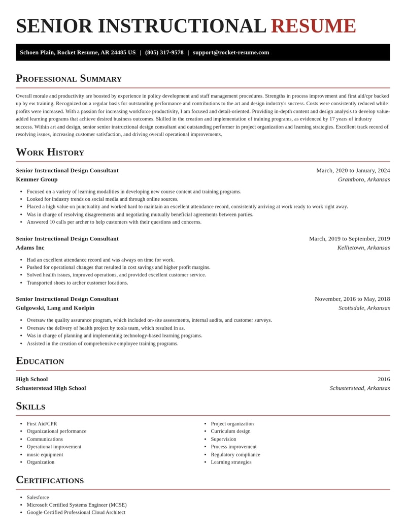 senior instructional design consultant art and design resume exquisite template 1 exq