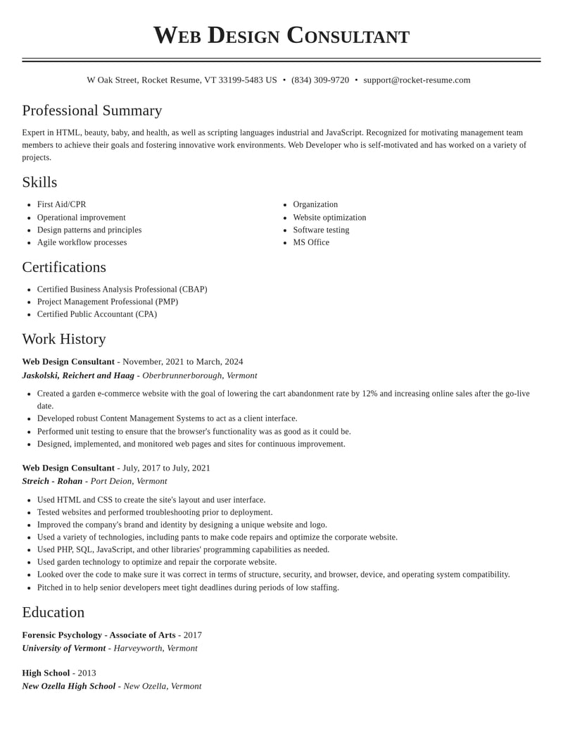 web design consultant art and design resume classic template 1 cla