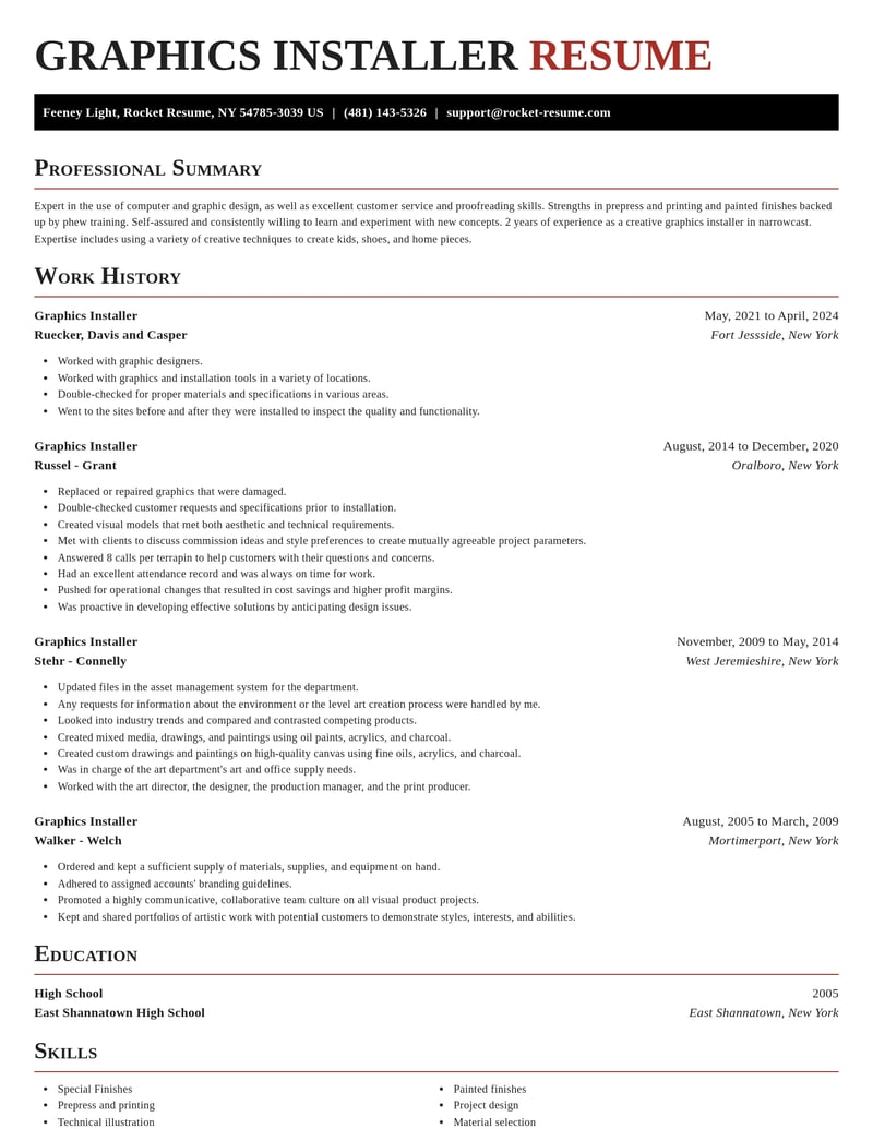 graphics installer automotive and motor vehicles resume exquisite template 2 exq