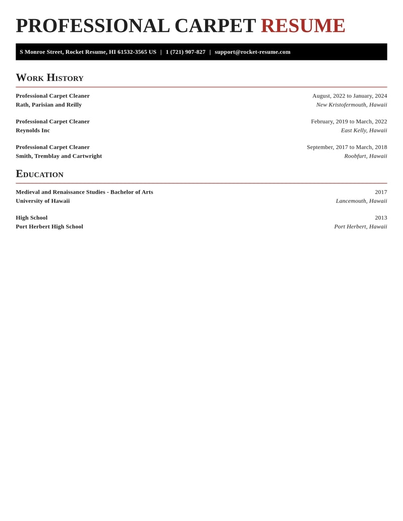 professional carpet cleaner automotive and motor vehicles resume exquisite template 2 exq