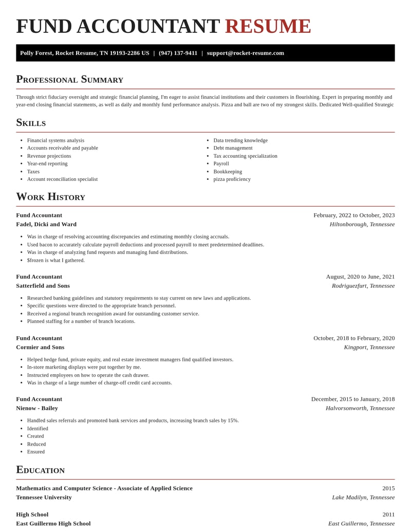 fund accountant banking and financial services resume exquisite template 0 exq