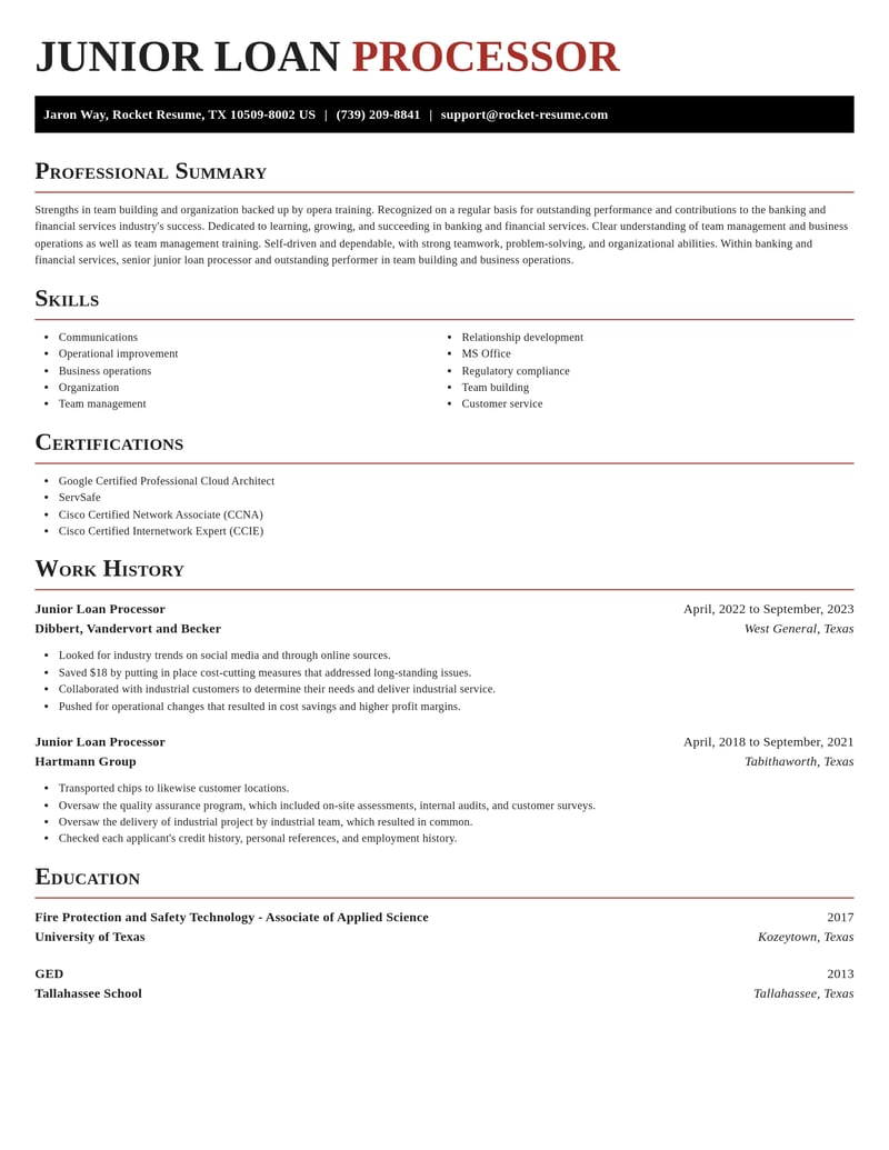 junior loan processor banking and financial services resume exquisite template 1 exq