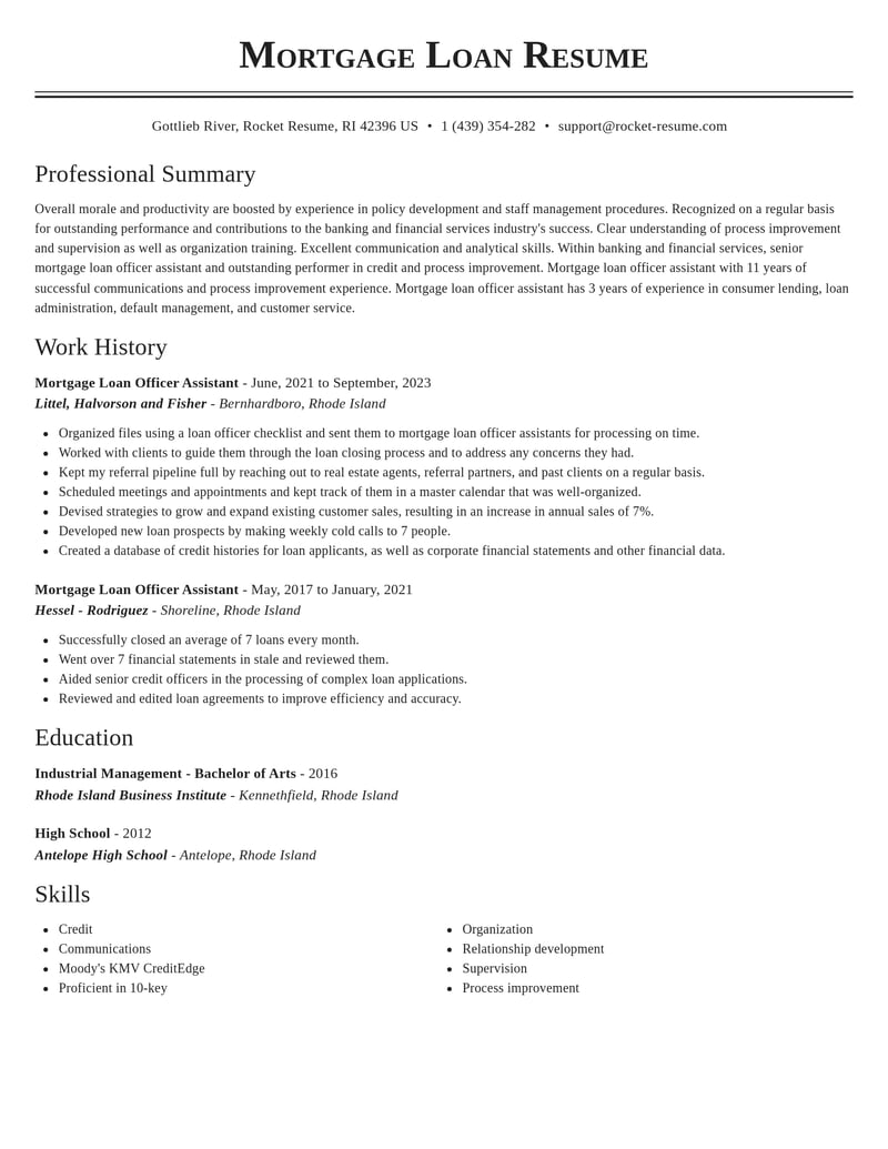 mortgage loan officer assistant banking and financial services resume classic template 0 cla