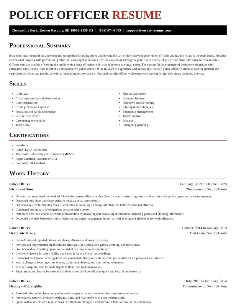 police officer banking and financial services resume exquisite template 2 exq