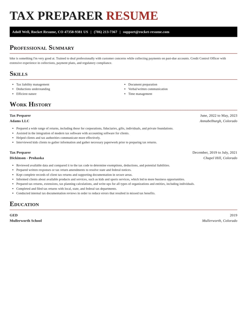 tax preparer banking and financial services resume exquisite template 0 exq