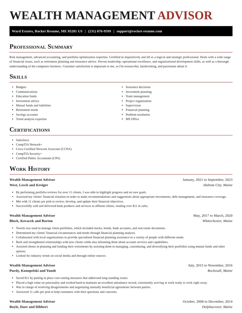 wealth management advisor banking and financial services resume exquisite template 2 exq