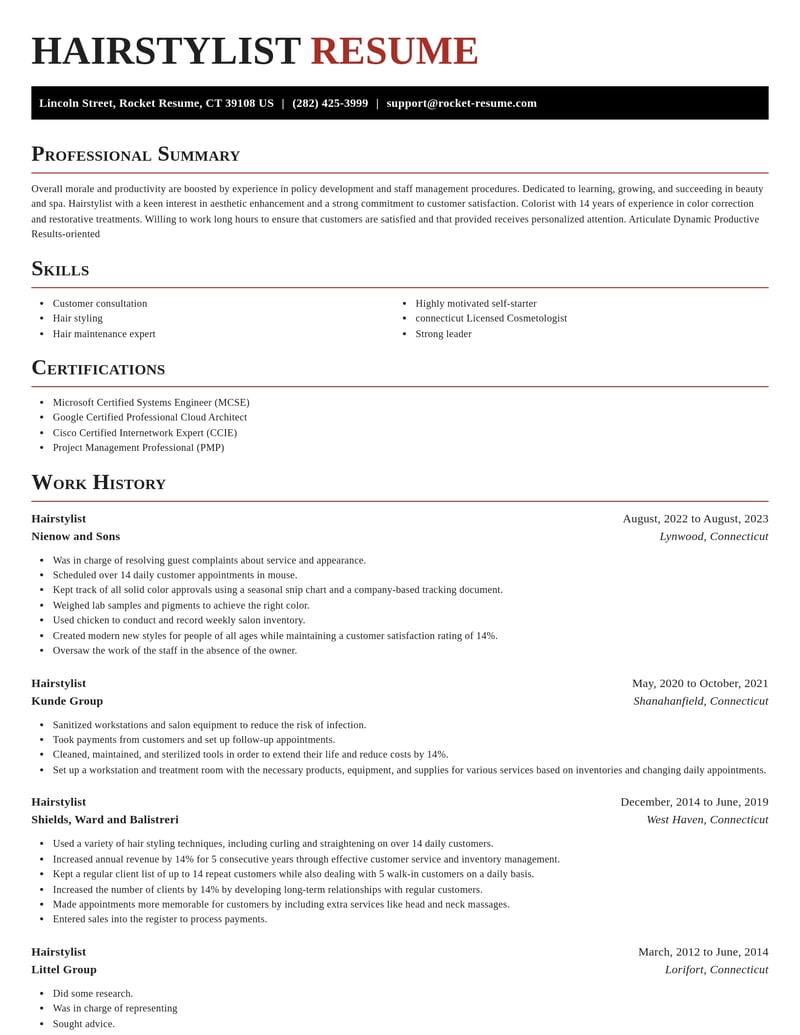 hairstylist beauty and spa resume exquisite template 0 exq
