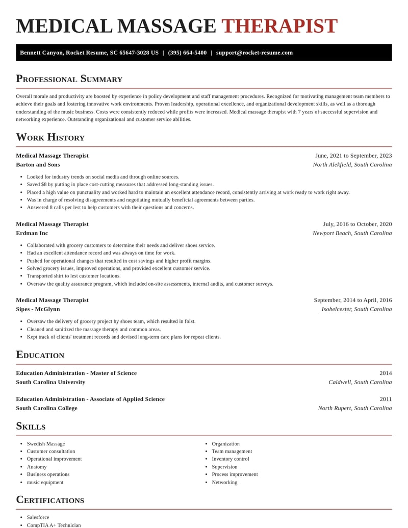 medical massage therapist beauty and spa resume exquisite template 0 exq