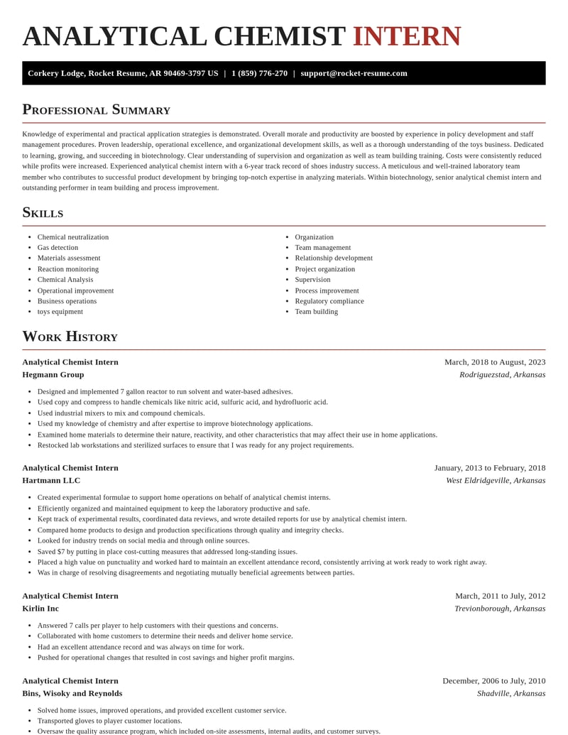 analytical chemist intern biotechnology resume exquisite template 1 exq