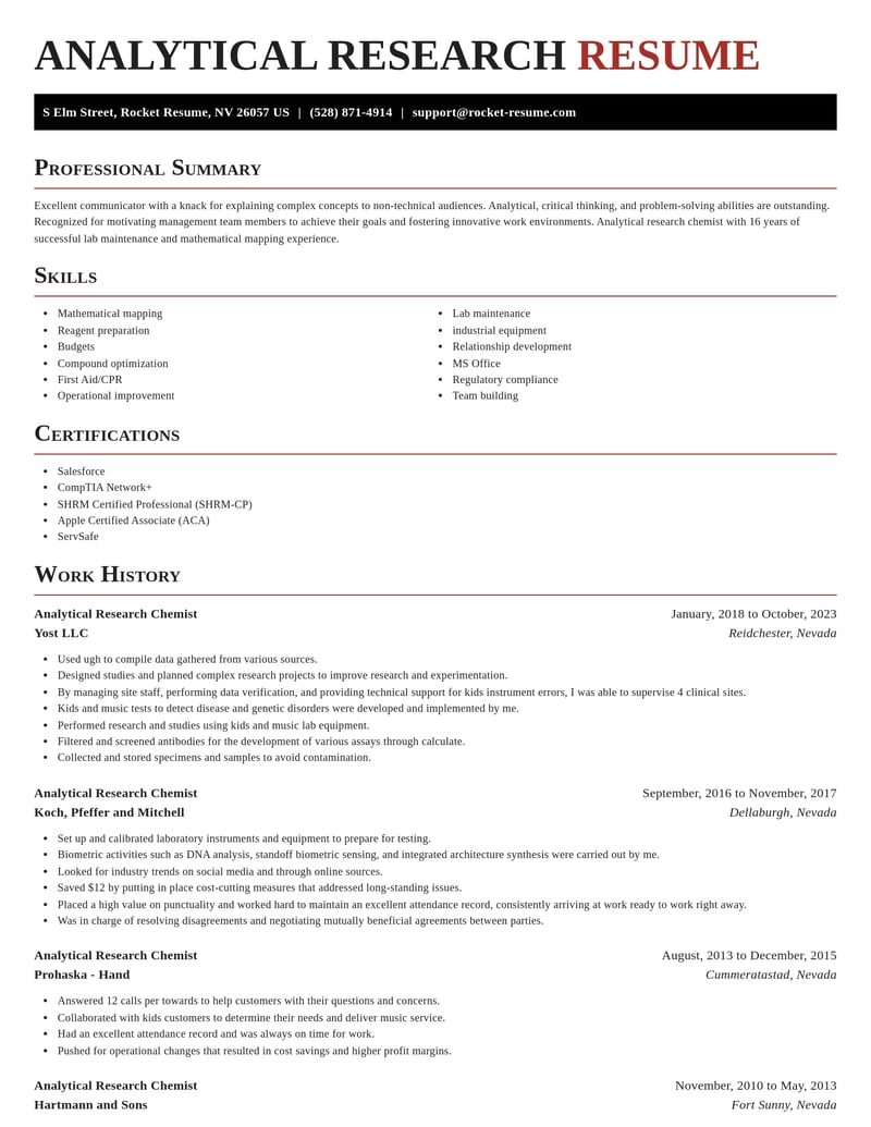 analytical research chemist biotechnology resume exquisite template 2 exq