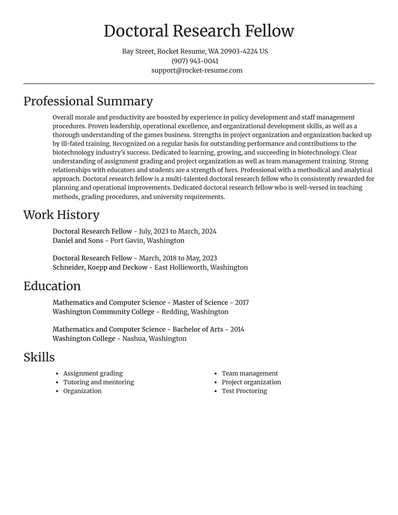 doctoral research fellow biotechnology resume focal point template 1 foc