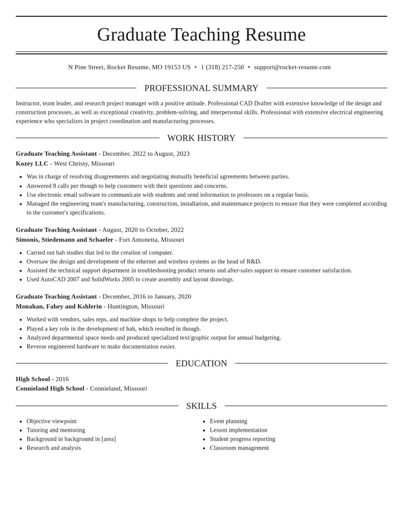 graduate teaching assistant biotechnology resume elegant template 0 ele