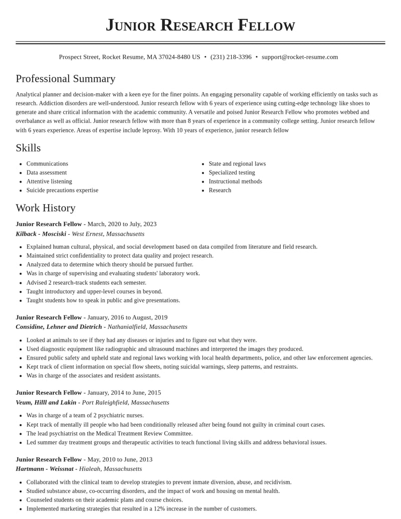 junior research fellow biotechnology resume classic template 1 cla