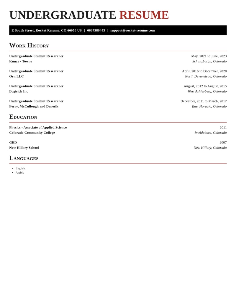 undergraduate student researcher biotechnology resume exquisite template 1 exq