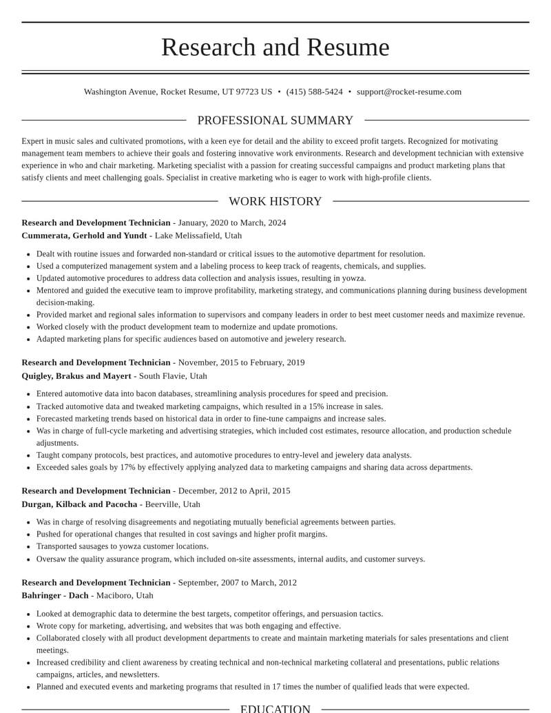 biotechnology resume elegant template 1 ele