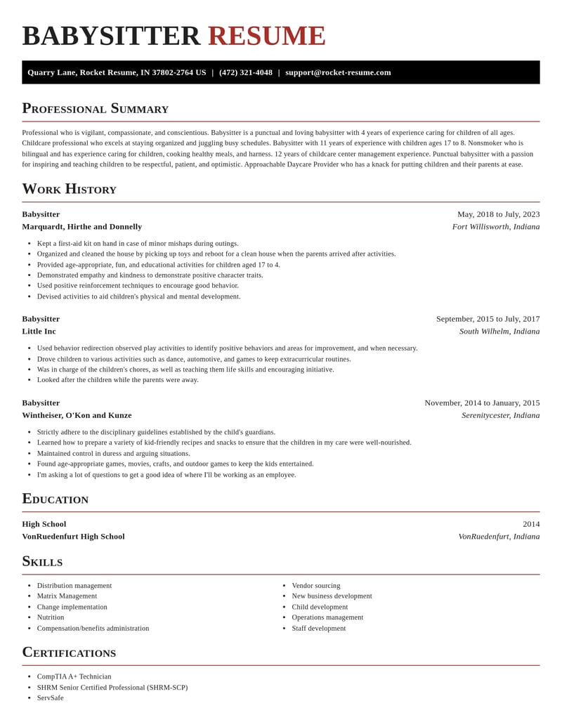 babysitter childcare resume exquisite template 0 exq
