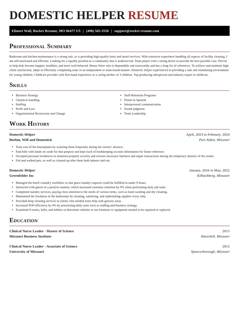 domestic helper childcare resume exquisite template 0 exq