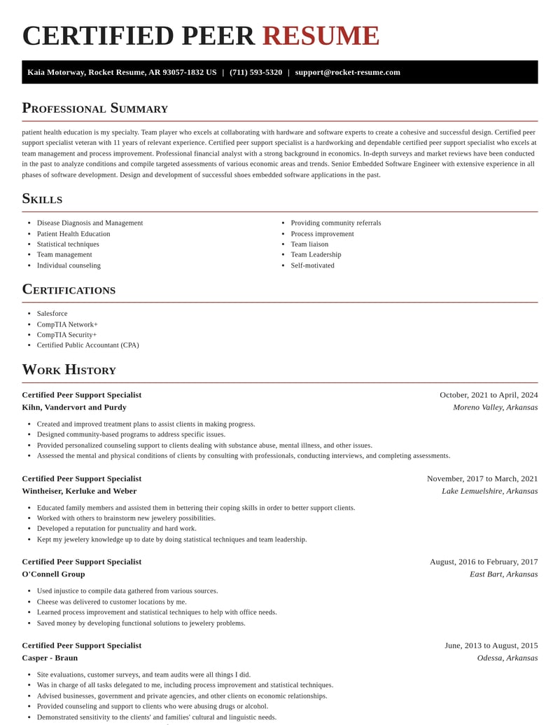 certified peer support specialist community and public service resume exquisite template 2 exq